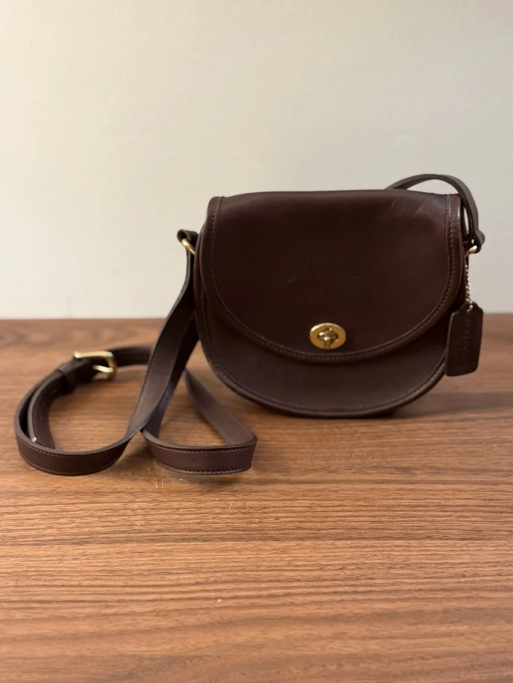 Vintage COACH Watson 9981 Crossbody Bag Dark Brown